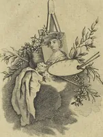 An illustration from L'ecole de la mignature : dans laquelle on peut aisément apprendre à peindre sans maitre, ainsi que les secrets de faire les plus belles couleurs, l'or brunni et l'or en coquille ... (1759)