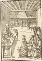 An illustration from Le vray et methodique cours de la physique resolutiue, vulgairement dite chymie : representé par figures generales & particulieres : pour connoistre la theotechnie ergocosmique, c'est à dire, l'art de Dieu, en l'ouurage de l'vniuers (1653)