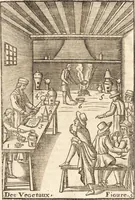 An illustration from Le vray et methodique cours de la physique resolutiue, vulgairement dite chymie : representé par figures generales & particulieres : pour connoistre la theotechnie ergocosmique, c'est à dire, l'art de Dieu, en l'ouurage de l'vniuers (1653)