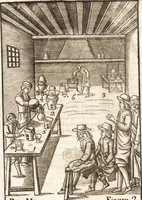An illustration from Le vray et methodique cours de la physique resolutiue, vulgairement dite chymie : representé par figures generales & particulieres : pour connoistre la theotechnie ergocosmique, c'est à dire, l'art de Dieu, en l'ouurage de l'vniuers (1653)