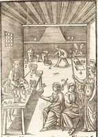 An illustration from Le vray et methodique cours de la physique resolutiue, vulgairement dite chymie : representé par figures generales & particulieres : pour connoistre la theotechnie ergocosmique, c'est à dire, l'art de Dieu, en l'ouurage de l'vniuers (1653)