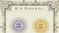 An illustration from Specimens of black and colored printing inks manufactured by H.D. Wade & Co., no. 50 Ann Street, New York (1870)