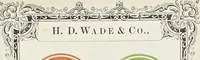 An illustration from Specimens of black and colored printing inks manufactured by H.D. Wade & Co., no. 50 Ann Street, New York (1870)