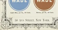 An illustration from Specimens of black and colored printing inks manufactured by H.D. Wade & Co., no. 50 Ann Street, New York (1870)