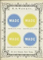 An illustration from Specimens of black and colored printing inks manufactured by H.D. Wade & Co., no. 50 Ann Street, New York (1870)