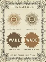 Picture 46 of 71 from Specimens of black and colored printing inks manufactured by H.D. Wade & Co., no. 50 Ann Street, New York (1870), leaf 96