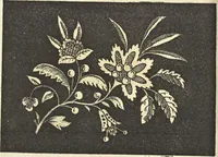 An illustration from Traité des peintures, applications et procédés employés sur bois, sur étoffes, sur papier : orné de 30 planches pour en faciliter le travail (1834)