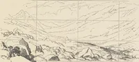 An illustration from The theory and practice of landscape painting in water-colours illustrated by a series of twenty-six drawings and diagrams in colours and numerous woodcuts (1885)