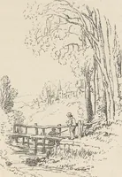 An illustration from The theory and practice of landscape painting in water-colours illustrated by a series of twenty-six drawings and diagrams in colours and numerous woodcuts (1885)