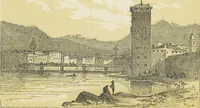 An illustration from The theory and practice of landscape painting in water-colours illustrated by a series of twenty-six drawings and diagrams in colours and numerous woodcuts (1885)