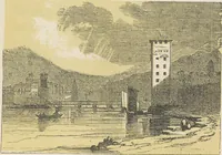 An illustration from The theory and practice of landscape painting in water-colours illustrated by a series of twenty-six drawings and diagrams in colours and numerous woodcuts (1885)