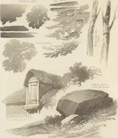An illustration from The theory and practice of landscape painting in water-colours illustrated by a series of twenty-six drawings and diagrams in colours and numerous woodcuts (1885)