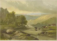 An illustration from The theory and practice of landscape painting in water-colours illustrated by a series of twenty-six drawings and diagrams in colours and numerous woodcuts (1885)