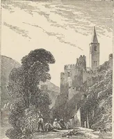 An illustration from The theory and practice of landscape painting in water-colours illustrated by a series of twenty-six drawings and diagrams in colours and numerous woodcuts (1885)