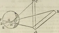 An illustration from Oculus artificialis teledioptricus, sive, Telescopium : ex abditis rerum naturalium & artificialium principiis protractum novâ methodo, eâque solidâ explicatum ac comprimis è triplici fundamento physico seu naturali, mathematico dioptrico et mechanico, seu practico stabilitum ... (1685)