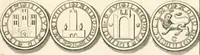 An illustration from Le cabinet de la Bibliotheque de Sainte Genevieve : divisé en deux parties : contenant les antiquitez de la réligion des chrétiens, des Egyptiens, & des Romains; des tombeaux, des poids & des médailles; de monnoyes, des pierres antiques gravées, & des mineraux ... (1692)