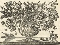 An illustration from Le cabinet de la Bibliotheque de Sainte Genevieve : divisé en deux parties : contenant les antiquitez de la réligion des chrétiens, des Egyptiens, & des Romains; des tombeaux, des poids & des médailles; de monnoyes, des pierres antiques gravées, & des mineraux ... (1692)