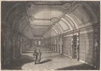 An illustration from Le cabinet de la Bibliotheque de Sainte Genevieve : divisé en deux parties : contenant les antiquitez de la réligion des chrétiens, des Egyptiens, & des Romains; des tombeaux, des poids & des médailles; de monnoyes, des pierres antiques gravées, & des mineraux ... (1692)