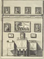 Picture 11 of 67 from Le cabinet de la Bibliotheque de Sainte Genevieve : divisé en deux parties : contenant les antiquitez de la réligion des chrétiens, des Egyptiens, & des Romains; des tombeaux, des poids & des médailles; de monnoyes, des pierres antiques gravées, & des mineraux ... (1692), leaf 34