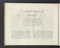 An illustration from Le Cabinet des Beaux Arts, ou, Recueil d'estampes gravés d'après les tableaux d'un plafond ou les beaux arts sont representées : avec explication de ces mêmes tableaux (1690)