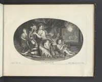 Picture 5 of 8 from Le Cabinet des Beaux Arts, ou, Recueil d'estampes gravés d'après les tableaux d'un plafond ou les beaux arts sont representées : avec explication de ces mêmes tableaux (1690), leaf 46