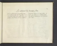 An illustration from Le Cabinet des Beaux Arts, ou, Recueil d'estampes gravés d'après les tableaux d'un plafond ou les beaux arts sont representées : avec explication de ces mêmes tableaux (1690)