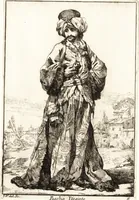 Picture 8 of 32 from Caravanne du sultan ala Mecque : mascarade turque donnée a Rome par Messieurs les pensionnaires de l'Academie de France et leurs amis au Carnaval de l'année 1748 : dediée à messire Iean Francois de Troy, ecuïer, conseiller sécrétaire du Roi, chevalier de l'Ordre de S. Michel, directeur de l'Academie roïale de France a Rome, ancien Recteur de celle de Paris, et ancien Prince de l'Academie de S. Luc de Rome &c ... (1749), leaf 20
