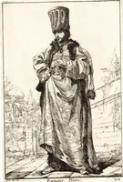 Picture 24 of 32 from Caravanne du sultan ala Mecque : mascarade turque donnée a Rome par Messieurs les pensionnaires de l'Academie de France et leurs amis au Carnaval de l'année 1748 : dediée à messire Iean Francois de Troy, ecuïer, conseiller sécrétaire du Roi, chevalier de l'Ordre de S. Michel, directeur de l'Academie roïale de France a Rome, ancien Recteur de celle de Paris, et ancien Prince de l'Academie de S. Luc de Rome &c ... (1749), leaf 52