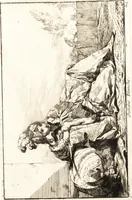 An illustration from Caravanne du sultan ala Mecque : mascarade turque donnée a Rome par Messieurs les pensionnaires de l'Academie de France et leurs amis au Carnaval de l'année 1748 : dediée à messire Iean Francois de Troy, ecuïer, conseiller sécrétaire du Roi, chevalier de l'Ordre de S. Michel, directeur de l'Academie roïale de France a Rome, ancien Recteur de celle de Paris, et ancien Prince de l'Academie de S. Luc de Rome &c ... (1749)