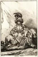 Picture 30 of 32 from Caravanne du sultan ala Mecque : mascarade turque donnée a Rome par Messieurs les pensionnaires de l'Academie de France et leurs amis au Carnaval de l'année 1748 : dediée à messire Iean Francois de Troy, ecuïer, conseiller sécrétaire du Roi, chevalier de l'Ordre de S. Michel, directeur de l'Academie roïale de France a Rome, ancien Recteur de celle de Paris, et ancien Prince de l'Academie de S. Luc de Rome &c ... (1749), leaf 64