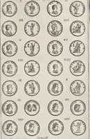 An illustration from I cesari in oro : raccolti nel Farnese museo, e pubblicati colle loro congrue interpretazioni (1694)