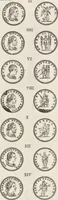 An illustration from I cesari in oro : raccolti nel Farnese museo, e pubblicati colle loro congrue interpretazioni (1694)