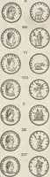 An illustration from I cesari in oro : raccolti nel Farnese museo, e pubblicati colle loro congrue interpretazioni (1694)