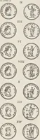 An illustration from I cesari in oro : raccolti nel Farnese museo, e pubblicati colle loro congrue interpretazioni (1694)