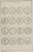 An illustration from I cesari in oro : raccolti nel Farnese museo, e pubblicati colle loro congrue interpretazioni (1694)