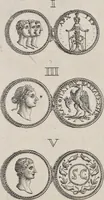 An illustration from I cesari in oro : raccolti nel Farnese museo, e pubblicati colle loro congrue interpretazioni (1694)