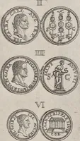 An illustration from I cesari in oro : raccolti nel Farnese museo, e pubblicati colle loro congrue interpretazioni (1694)
