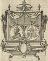 An illustration from I cesari in oro : raccolti nel Farnese museo, e pubblicati colle loro congrue interpretazioni (1694)