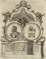 An illustration from I cesari in oro : raccolti nel Farnese museo, e pubblicati colle loro congrue interpretazioni (1694)