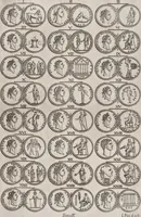 An illustration from I cesari in oro : raccolti nel Farnese museo, e pubblicati colle loro congrue interpretazioni (1694)