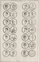 An illustration from I cesari in oro : raccolti nel Farnese museo, e pubblicati colle loro congrue interpretazioni (1694)