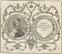 An illustration from I cesari in oro : raccolti nel Farnese museo, e pubblicati colle loro congrue interpretazioni (1694)