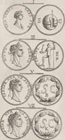 An illustration from I cesari in oro : raccolti nel Farnese museo, e pubblicati colle loro congrue interpretazioni (1694)