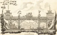 Picture 7 of 98 from Chinese architecture, civil and ornamental. Being a large collection of the most elegant and useful designs of plans and elevations, &c. from the imperial retreat to the smallest ornamental building in China. Likewise their marine subjects. The whole to adorn gardens, parks, forests, woods, canals, &c. .. (1759), leaf 20