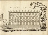 Picture 27 of 98 from Chinese architecture, civil and ornamental. Being a large collection of the most elegant and useful designs of plans and elevations, &c. from the imperial retreat to the smallest ornamental building in China. Likewise their marine subjects. The whole to adorn gardens, parks, forests, woods, canals, &c. .. (1759), leaf 60