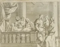 An illustration from Il claustro di S. Michele in Bosco di Bologna : dipinto dal famoso Lodovico Carracci, e da altri eccellenti maestri uscita dalla sua scola (1694)