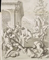 An illustration from Il claustro di S. Michele in Bosco di Bologna : dipinto dal famoso Lodovico Carracci, e da altri eccellenti maestri uscita dalla sua scola (1694)