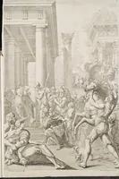 An illustration from Il claustro di S. Michele in Bosco di Bologna : dipinto dal famoso Lodovico Carracci, e da altri eccellenti maestri uscita dalla sua scola (1694)
