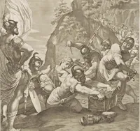 An illustration from Il claustro di S. Michele in Bosco di Bologna : dipinto dal famoso Lodovico Carracci, e da altri eccellenti maestri uscita dalla sua scola (1694)