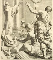 An illustration from Il claustro di S. Michele in Bosco di Bologna : dipinto dal famoso Lodovico Carracci, e da altri eccellenti maestri uscita dalla sua scola (1694)